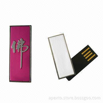 USB Flash Drives with 1MB to 32GB Capacity, Customized Logos Accepted